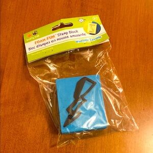 Foam Stamp Block Lightning Bolt⚡️